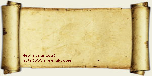 Isidora Mladenović vizit kartica